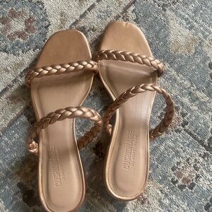 Women's Tan/copper Braided Sandals
